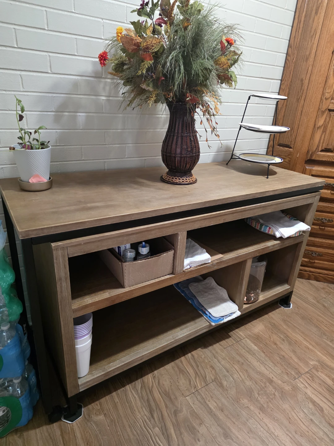 🪑 World Market Convertible Storage Desk – $100 OBO (Pickup Only)