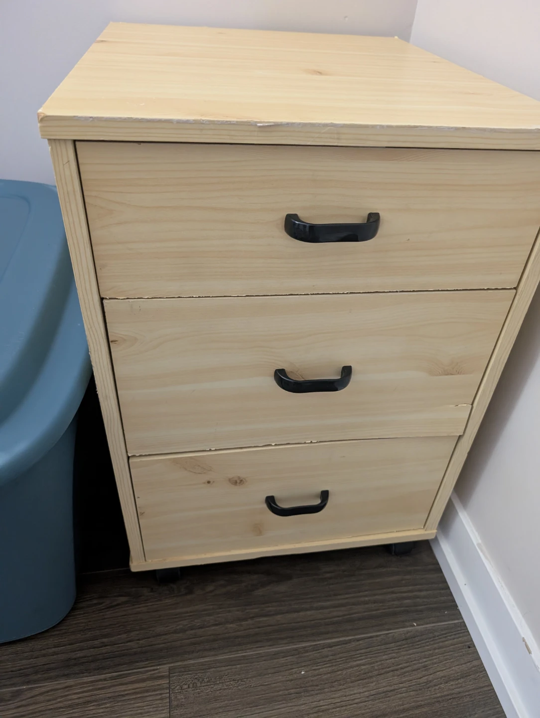 Wooden 3-Drawer Cabinet
