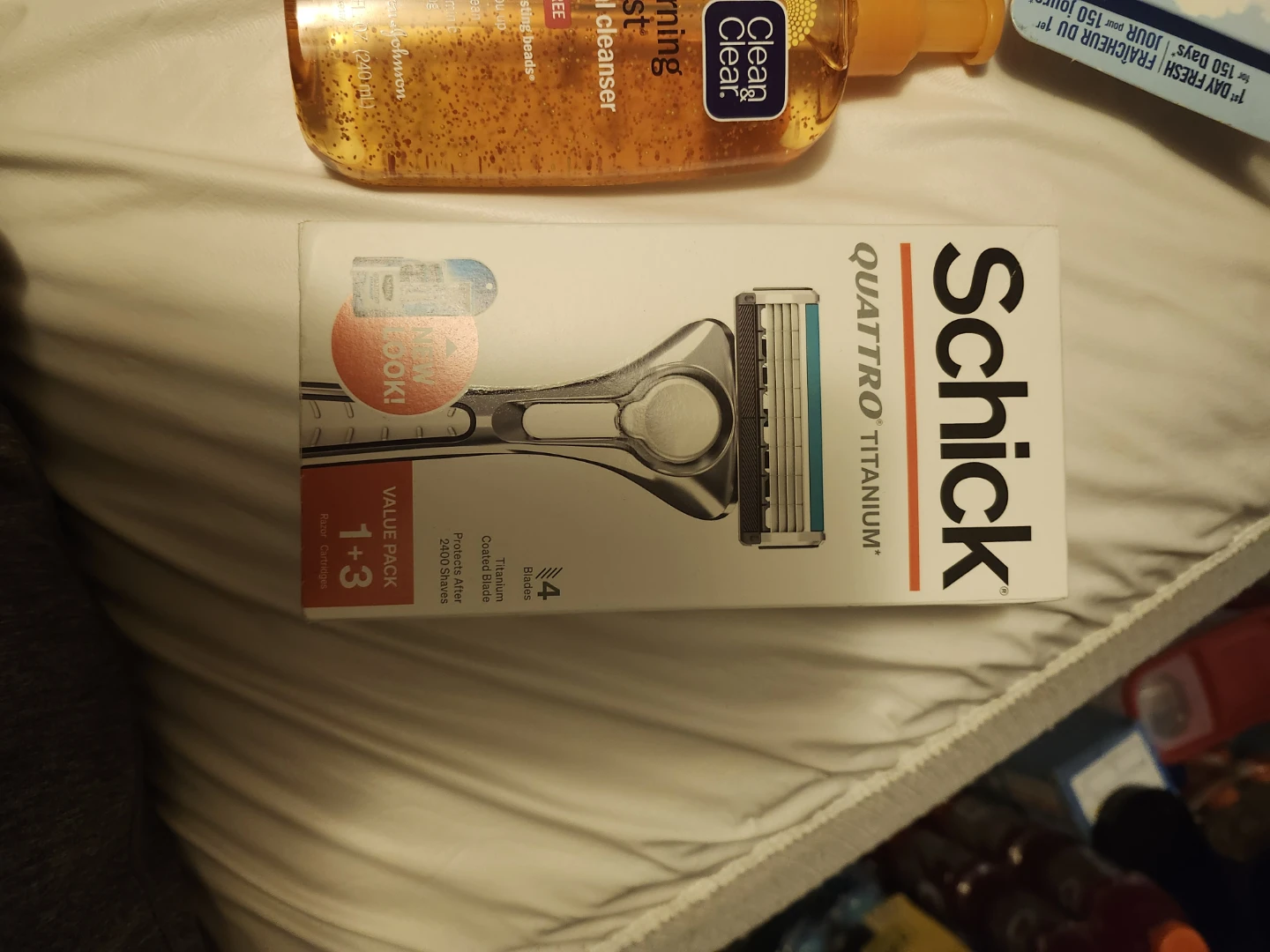 Schick Quattro Titanium Razor with 4 Cartridges