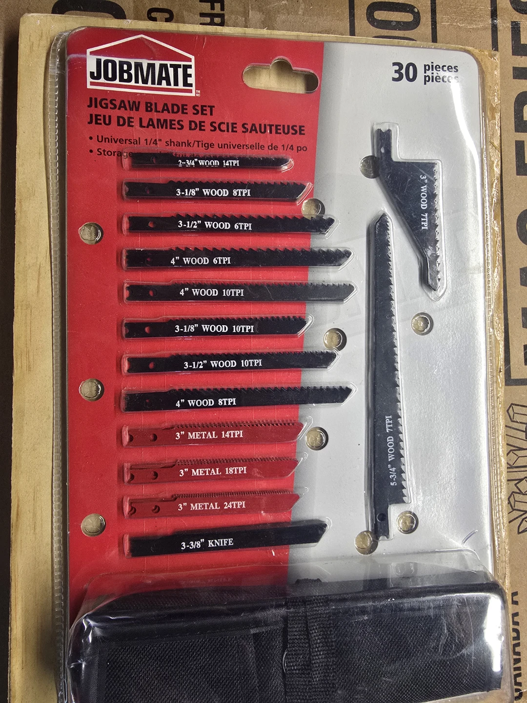 30 piece jigsaw blade kit