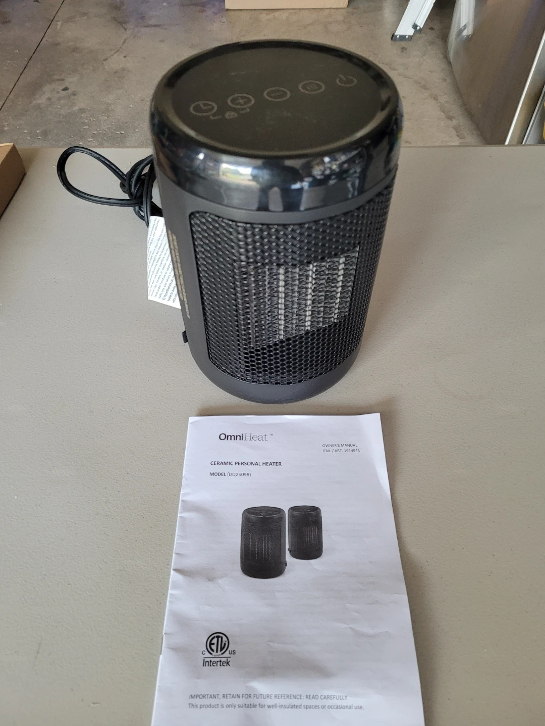 OmniHeat Digital Ceramic Personal Heater - photo 2