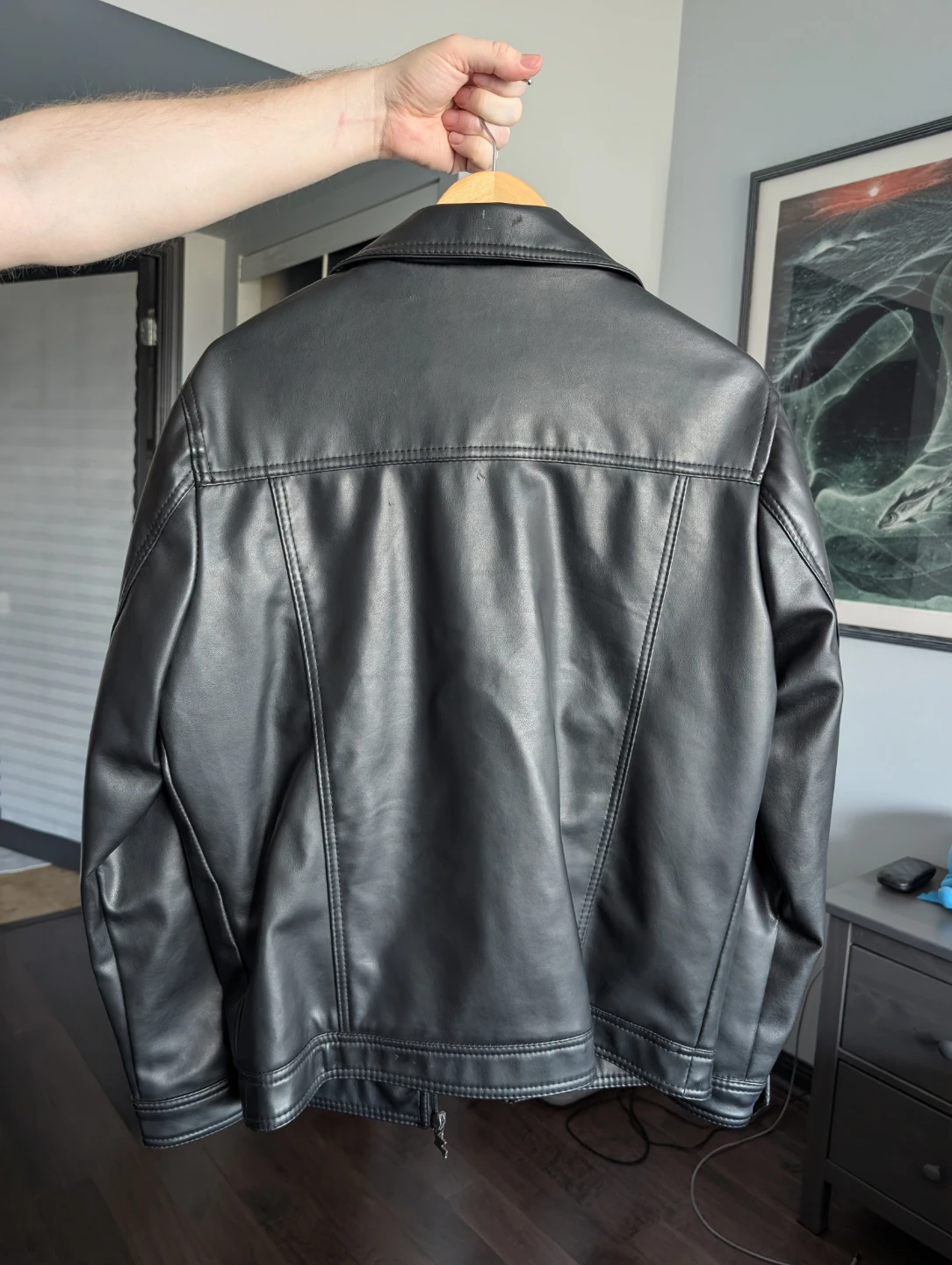 Emporio Collezione (Armani) Black Leather Zipper Jacket - photo 5