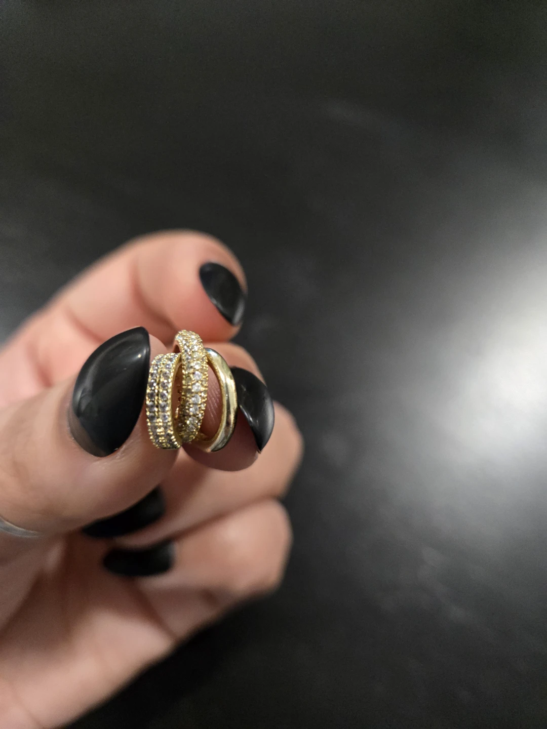Gold Tone Non-Piercing Ear Cuff and Nose Ring Set