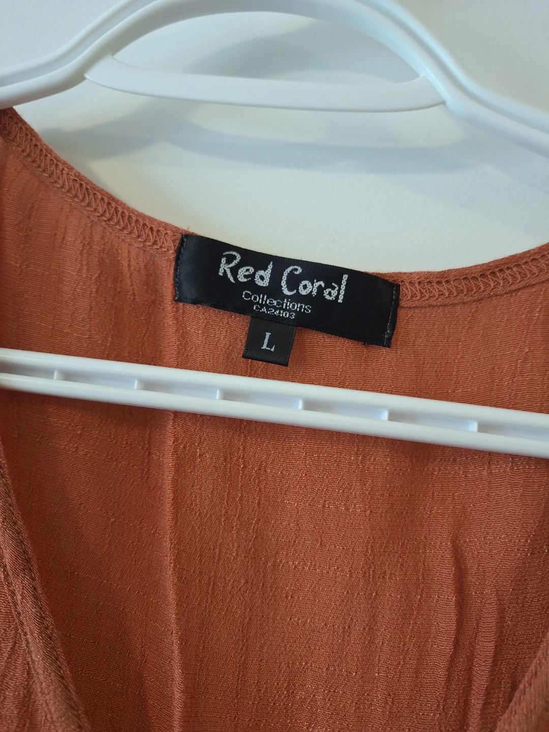 Red Coral Collections Sleeveless Tunic Top - Size L - photo 3