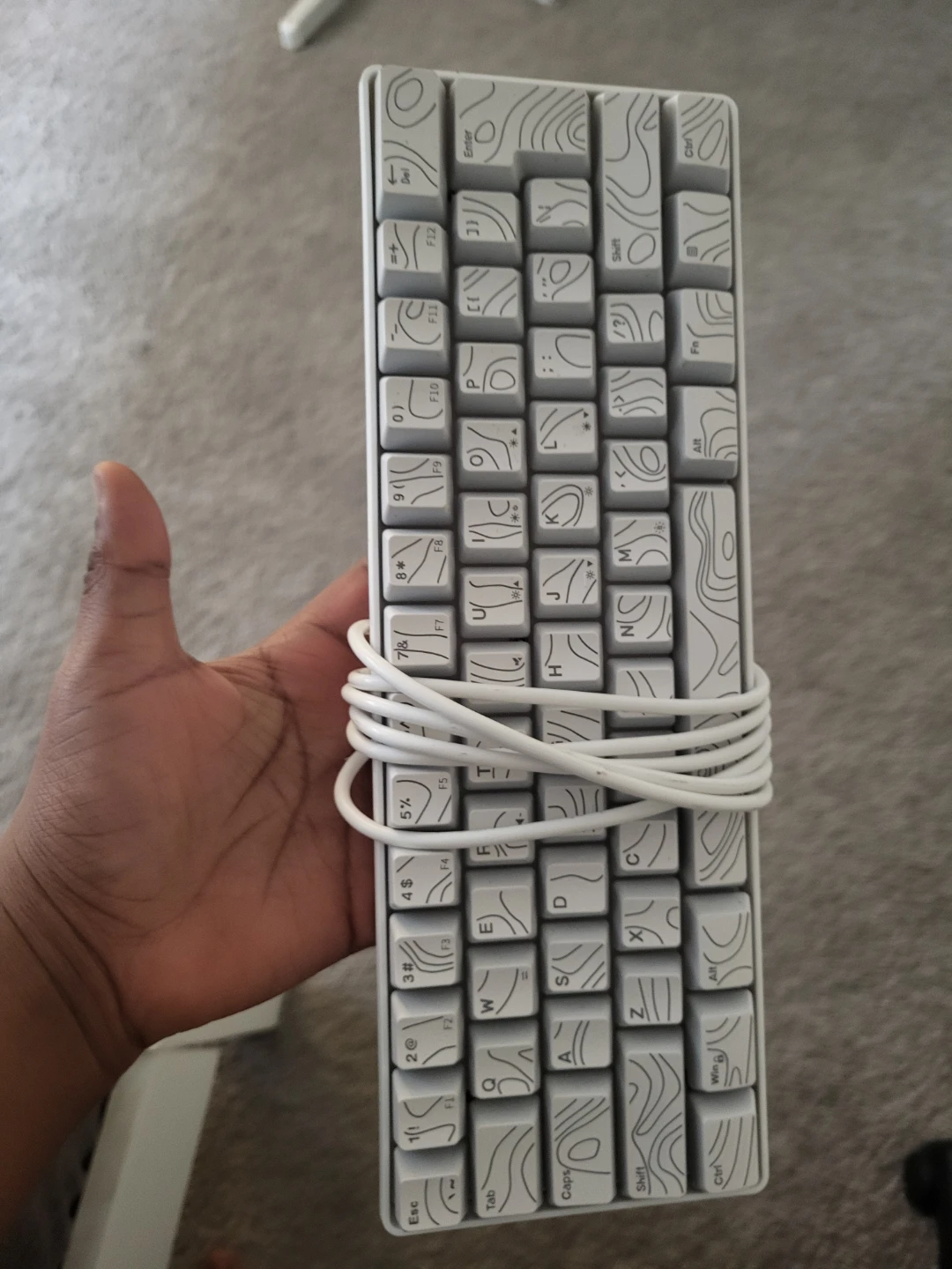 White Wired RGB Gaming Keyboard G61