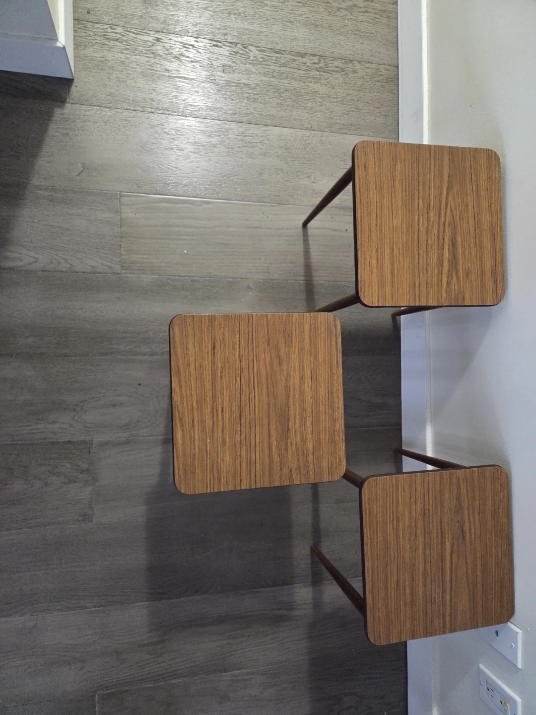 Set of 3 Wood Side Tables - photo 5