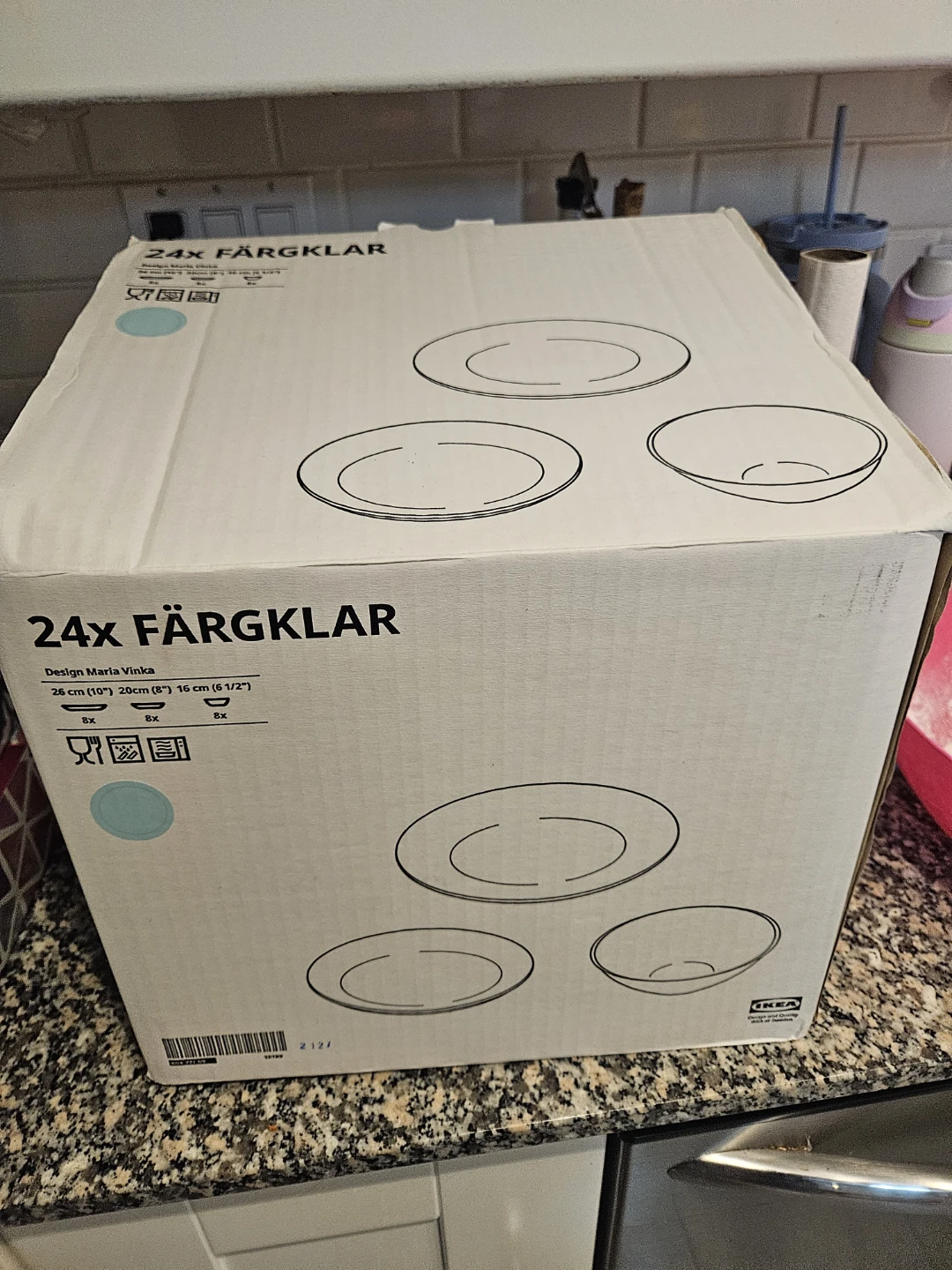 23x IKEA FÄRGLAR Dinnerware Set