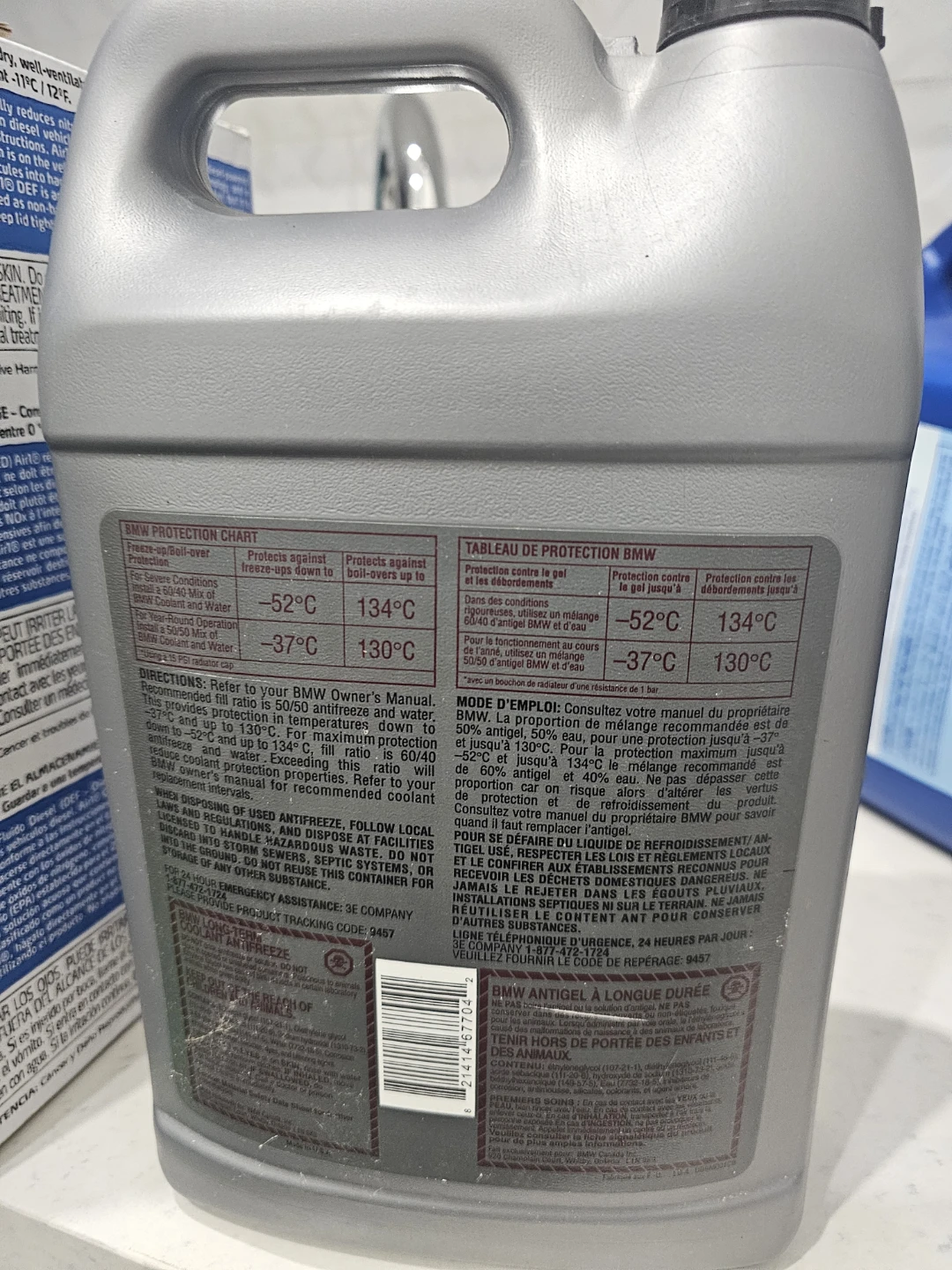 BMW Long-Term Antifreeze/Coolant 3.785 Litres - photo 2