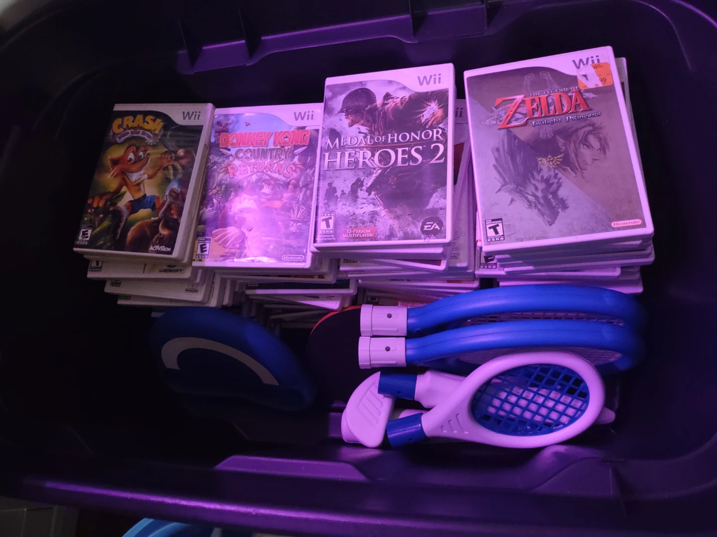 Nintendo Wii Console with Games and Accessories - photo 2