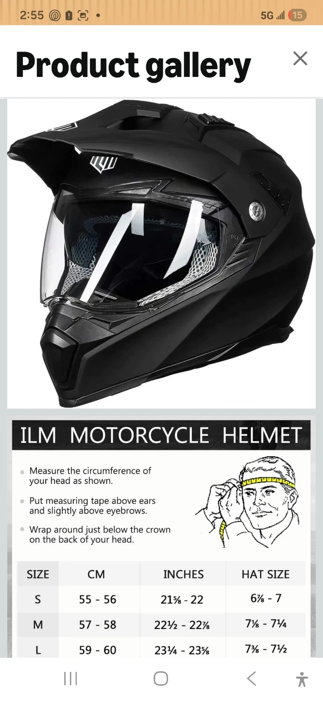 ILM Motorcycle Helmet