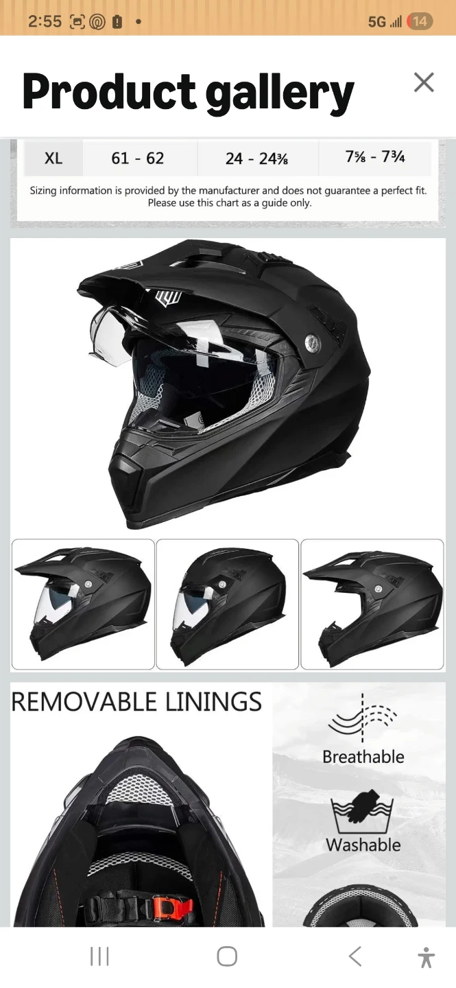 ILM Motorcycle Helmet - photo 2
