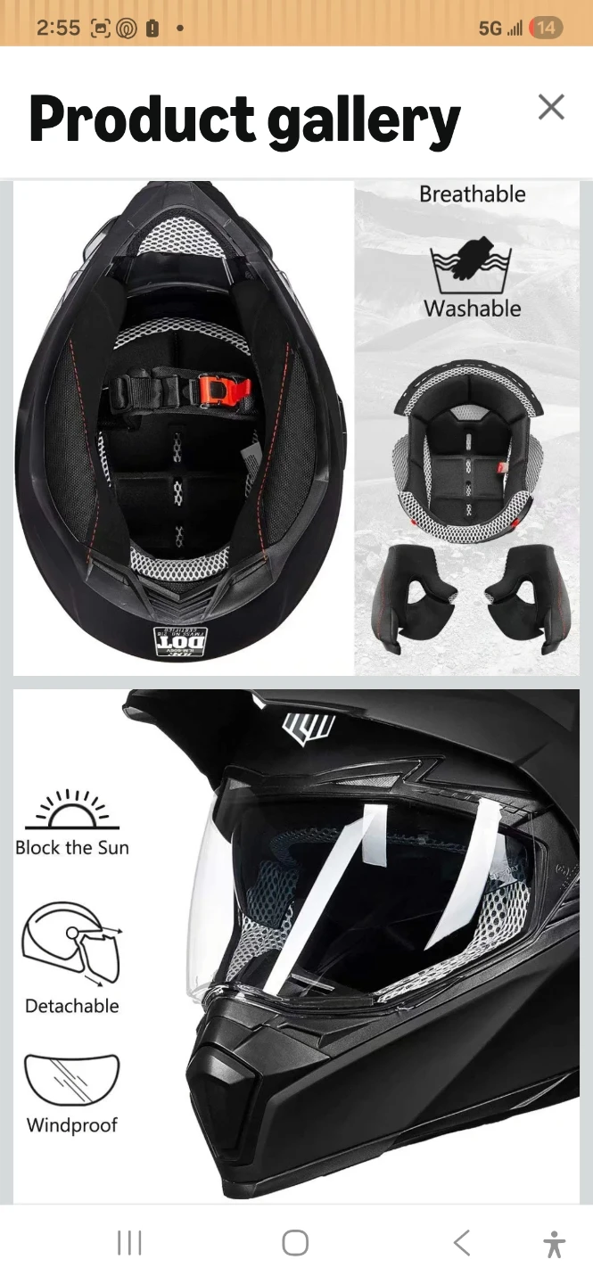 ILM Motorcycle Helmet - photo 3