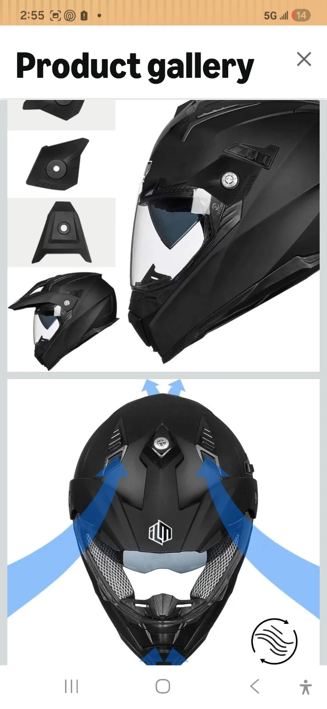 ILM Motorcycle Helmet - photo 4