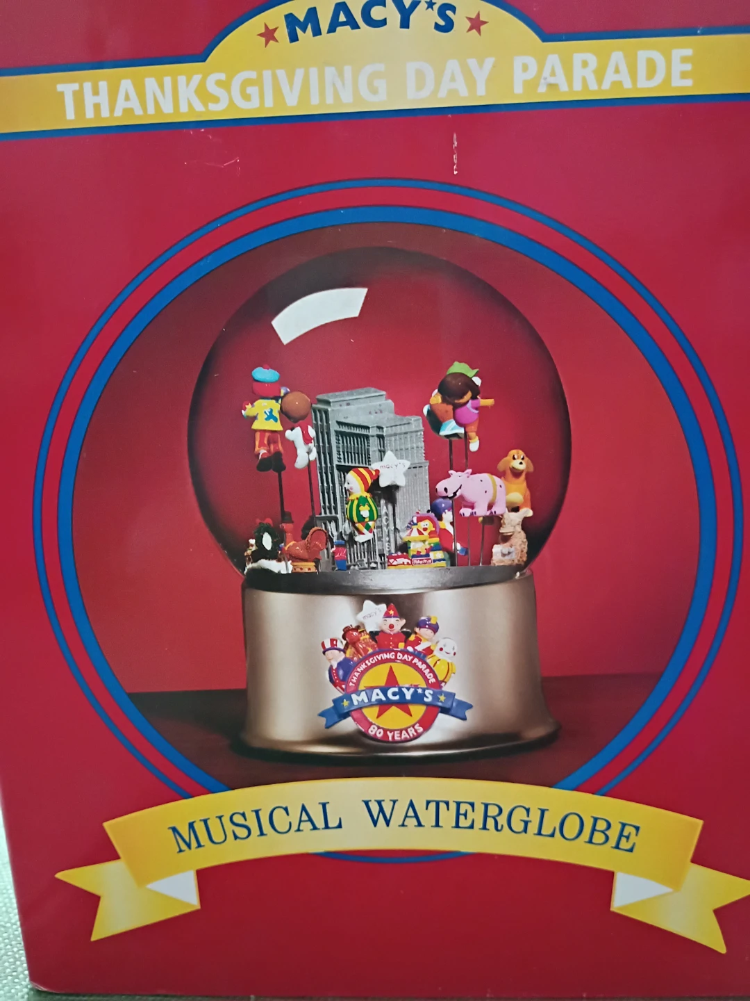Macy's Thanksgiving Day Parade Musical Waterglobe - 80 Years