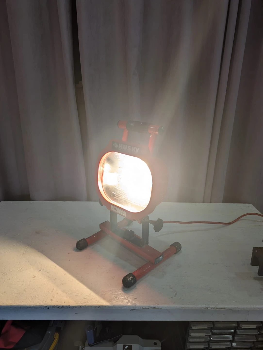 Husky Red Work Light with Stand - photo 2