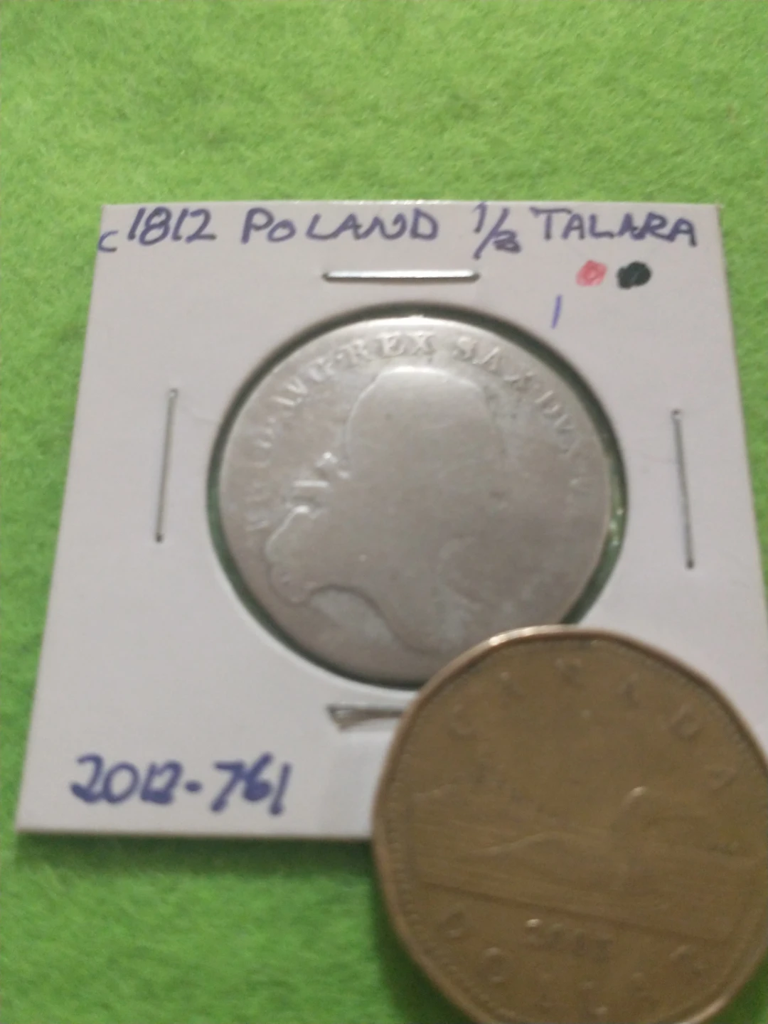 1812 Poland 1/3 talara (thaler) silver coin, weak - photo 2