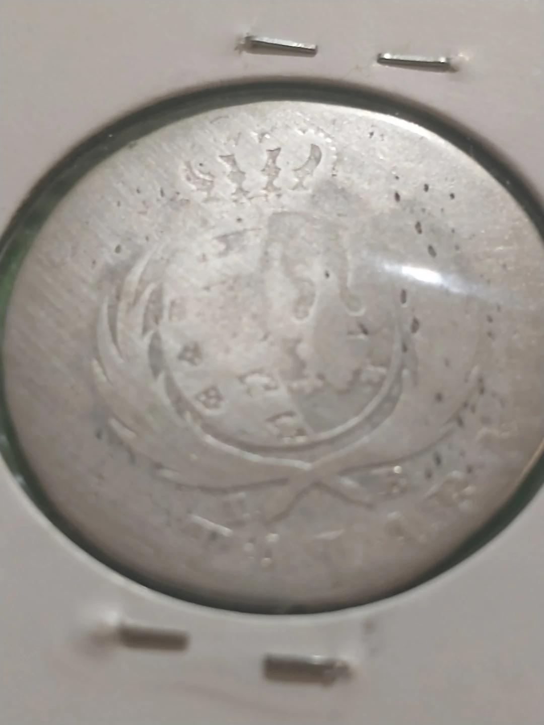 1812 Poland 1/3 talara (thaler) silver coin, weak - photo 3