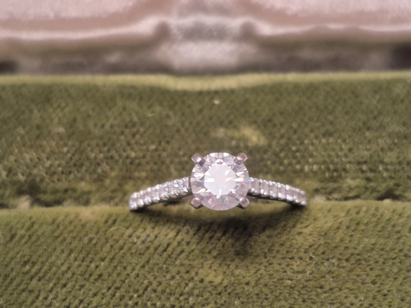 Diamond Engagement Ring - 0.73TCW - White Gold - photo 2