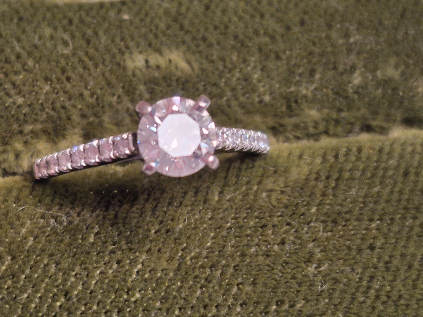 Diamond Engagement Ring - 0.73TCW - White Gold - photo 3