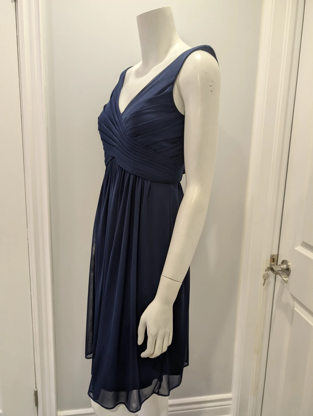 EUC - David's Navy Blue Bridal Dress - photo 3