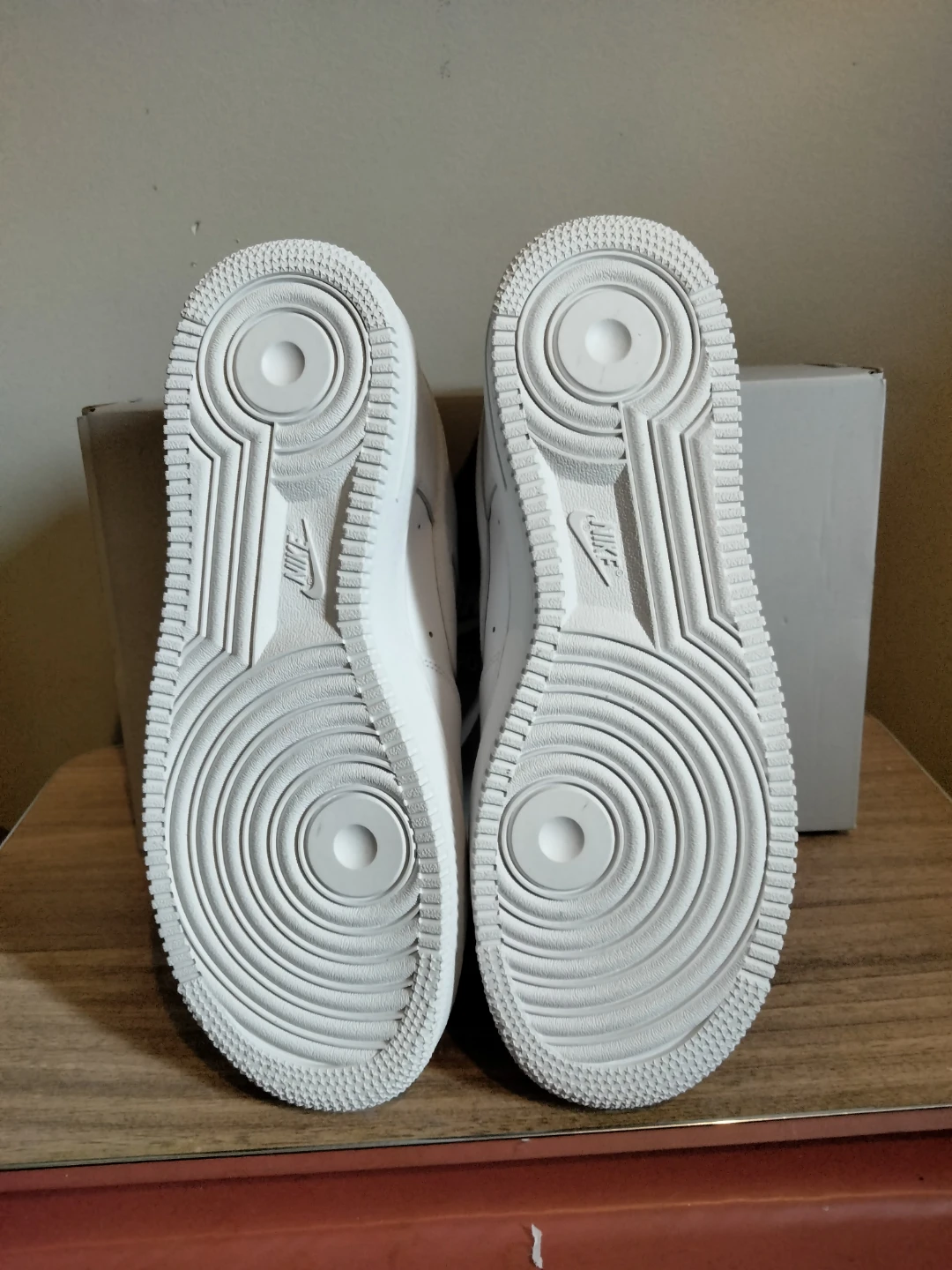 Nike Air Force 1 '07 White Leather Sneakers - photo 2