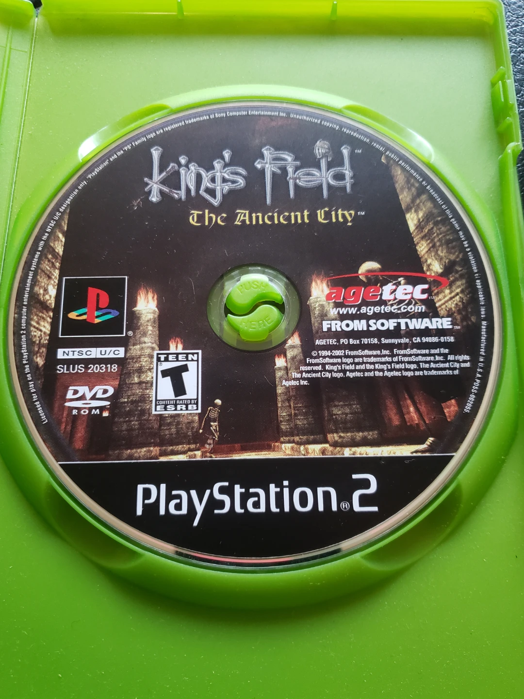 PlayStation 2 KING'S FIELD the ancient city GAME DISC ONLY