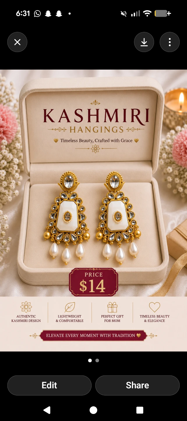 Kashmiri Hangings Earrings