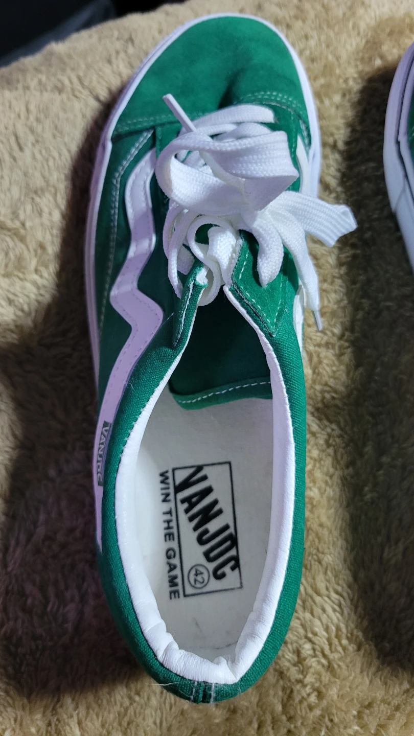 Green and White "VANJOC" Sneakers - Size 42 - photo 2