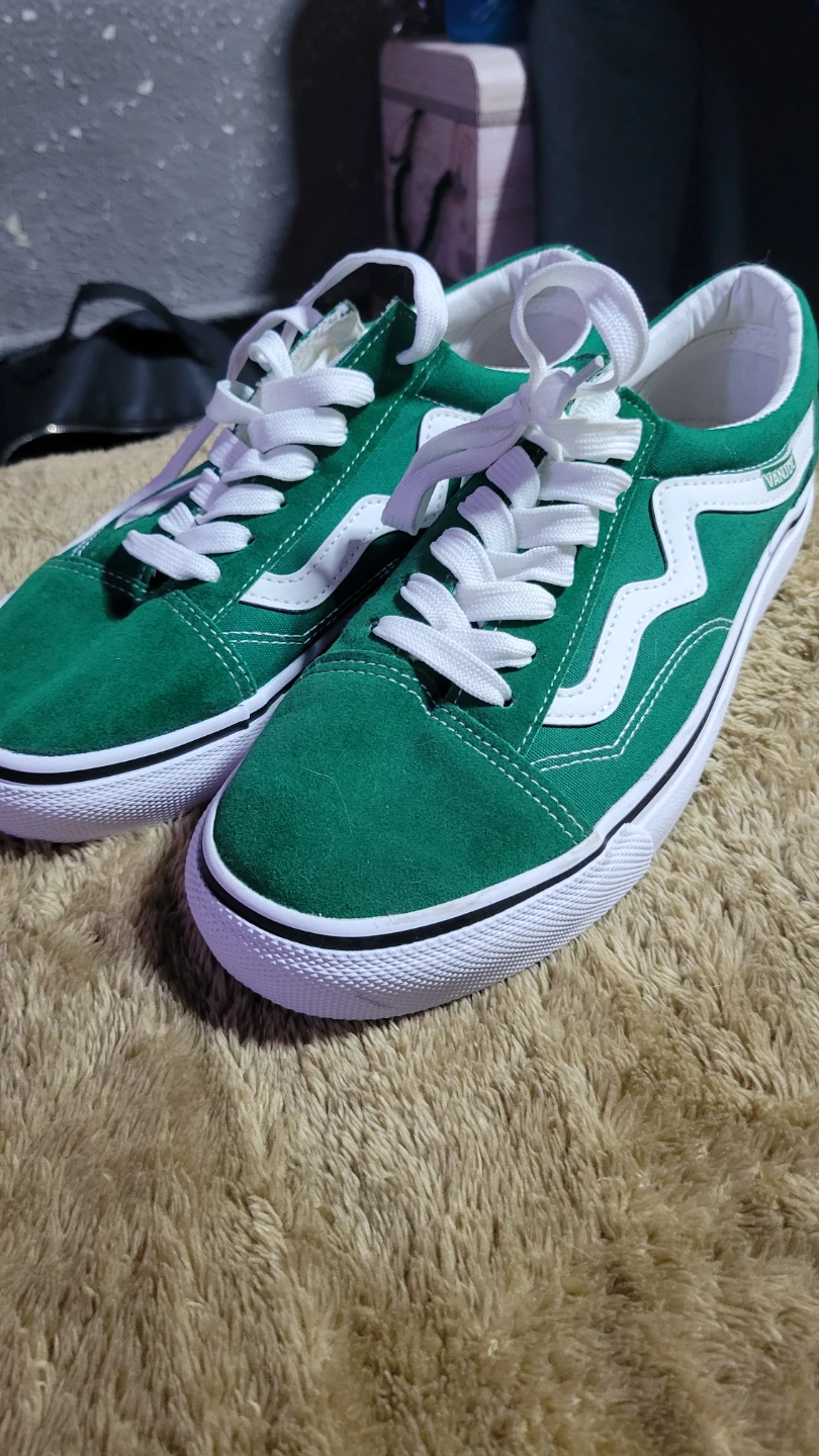 Green and White "VANJOC" Sneakers - Size 42 - photo 4