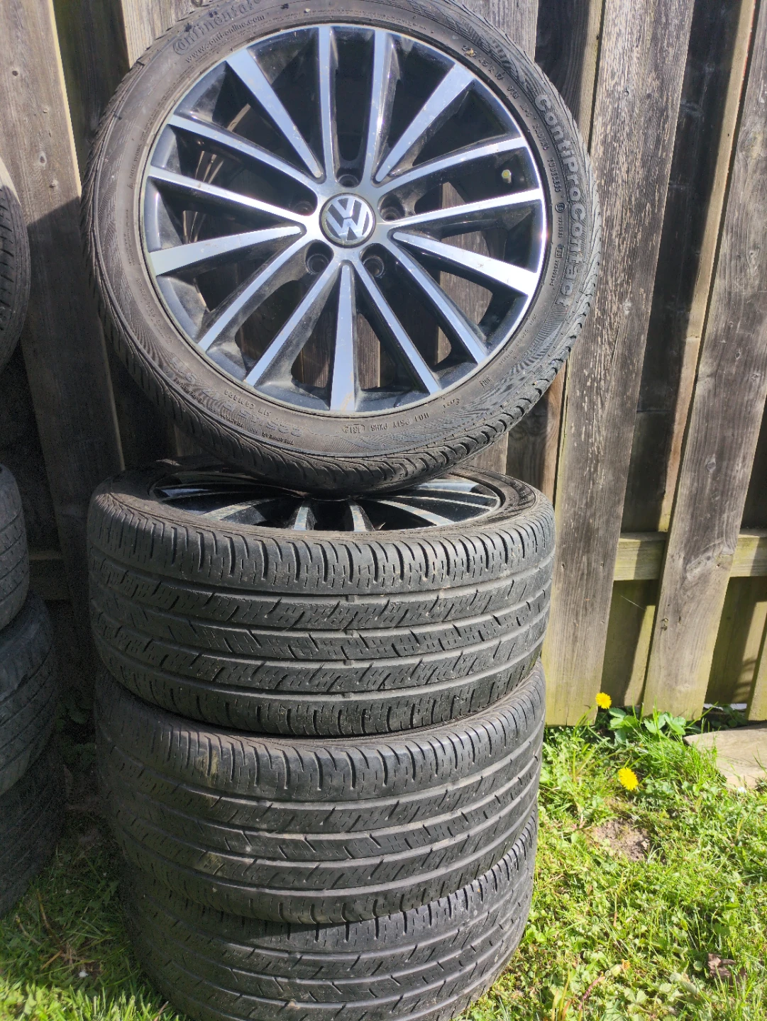 Continental Tire on VW Alloy Wheel