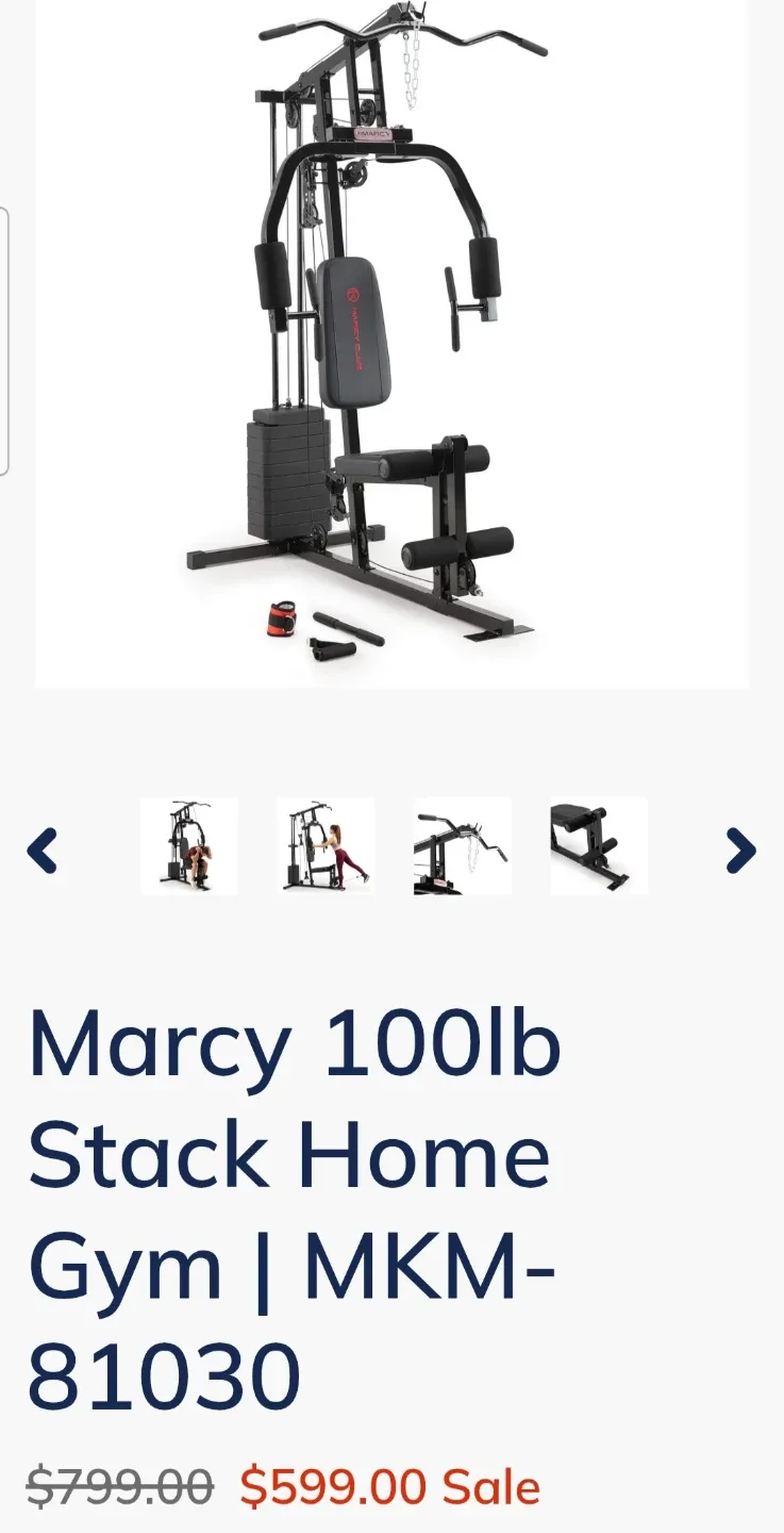 Marcy 100lb Stack Home Gym | MKM-81030 - photo 3