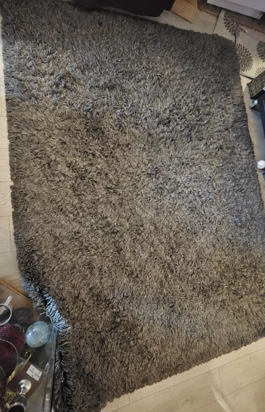 Shaggy Area Rug - Dark Grey - photo 2