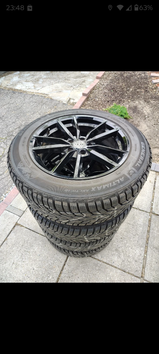 225/60/18 winter tires & rims, 5x112 - photo 2