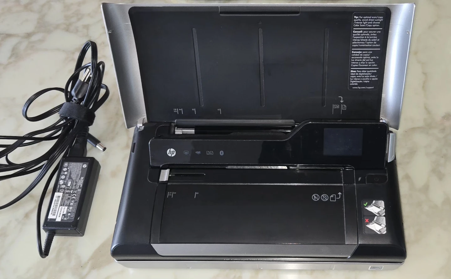 HP OfficeJet All-in-One Printer with Power Cord