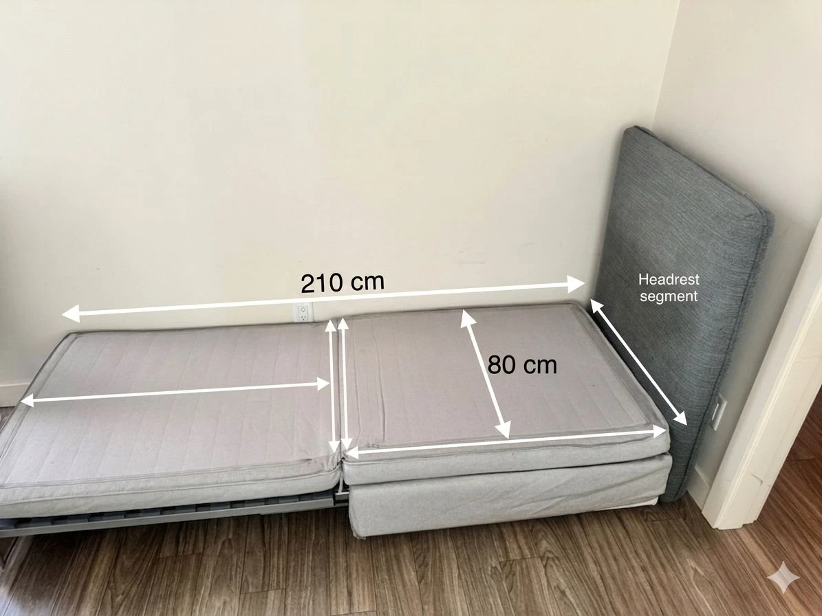 Grey Twin Sofa cum Bed - photo 4