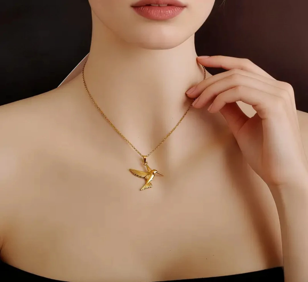 Golden Hummingbird Necklace - photo 4