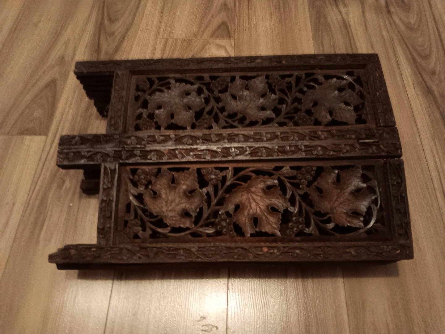 Antique Campaign Tea Table base - photo 3