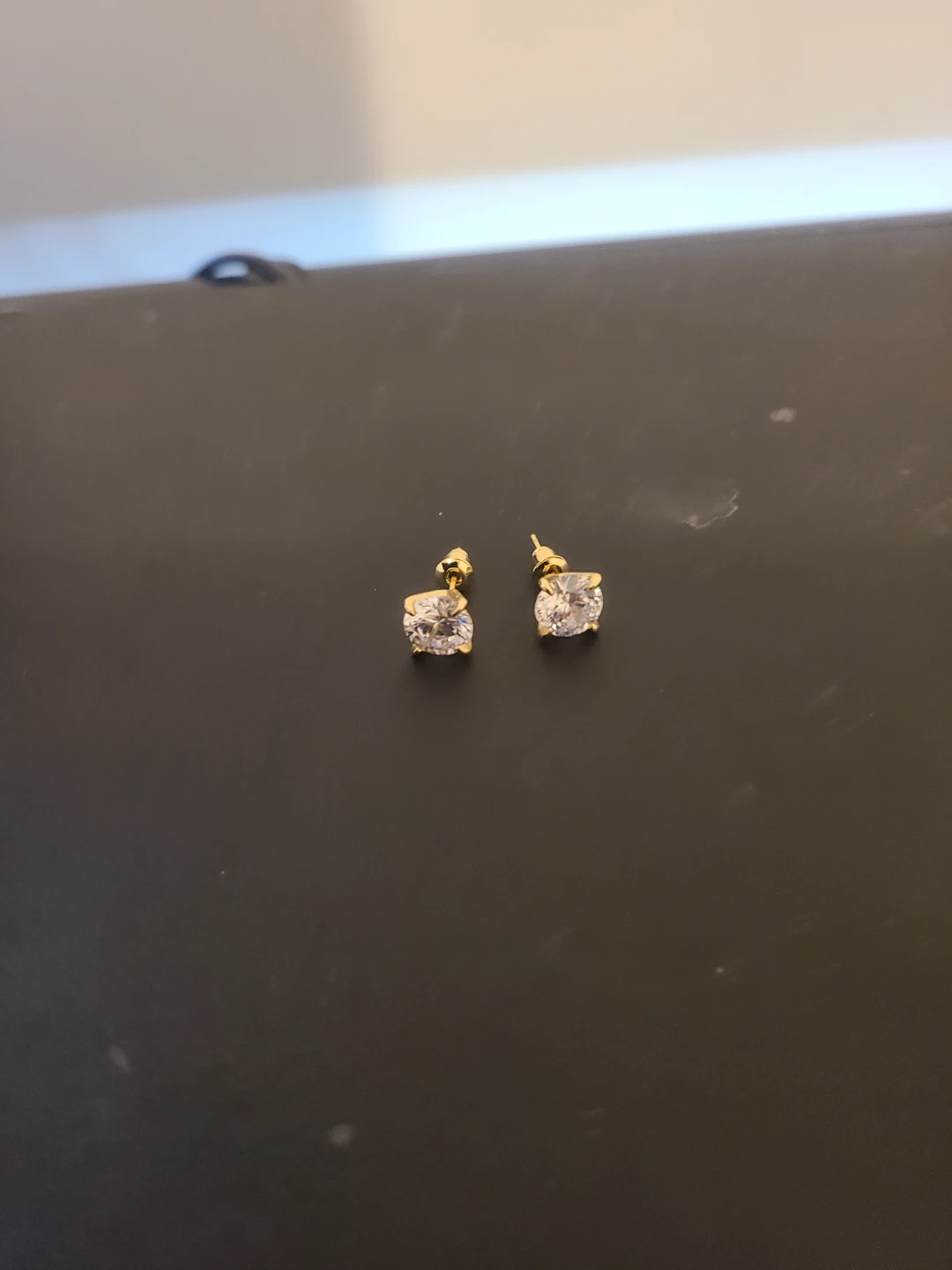 14 karat gold plated zirconite diamonds 2carat