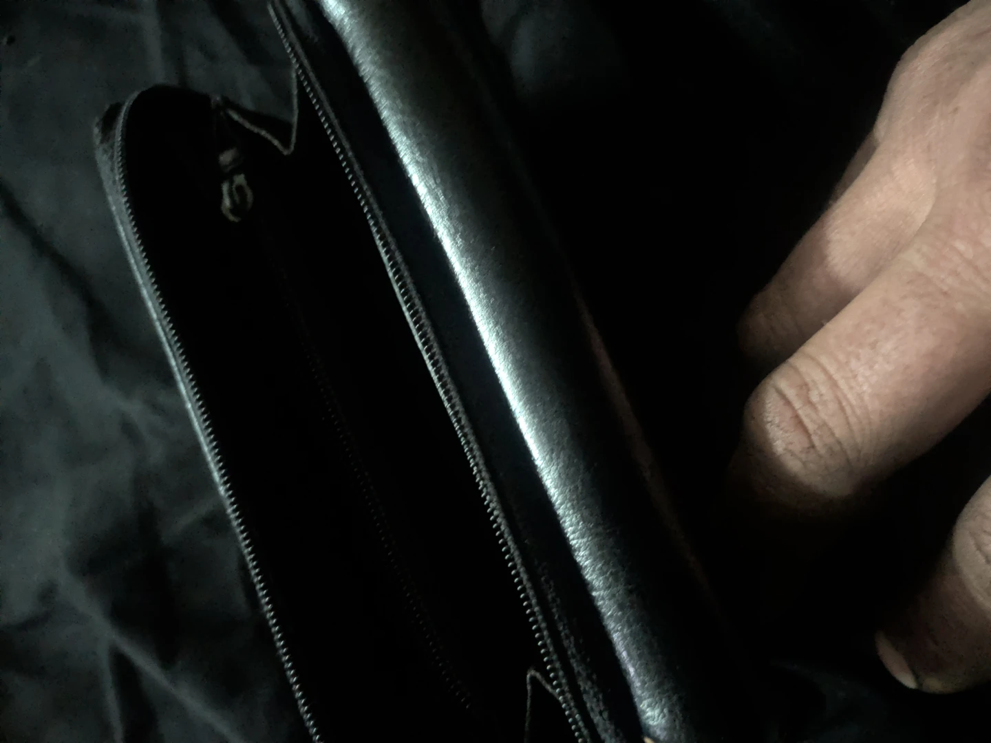 Prada Black Leather Tri-Fold Wallet - photo 2