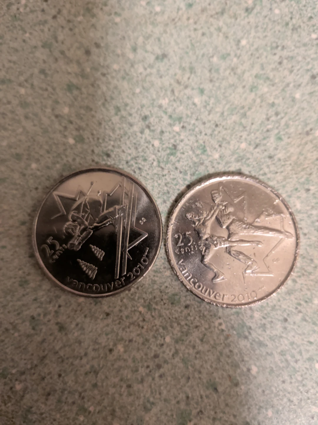 25 Cent Coins - Vancouver 2010