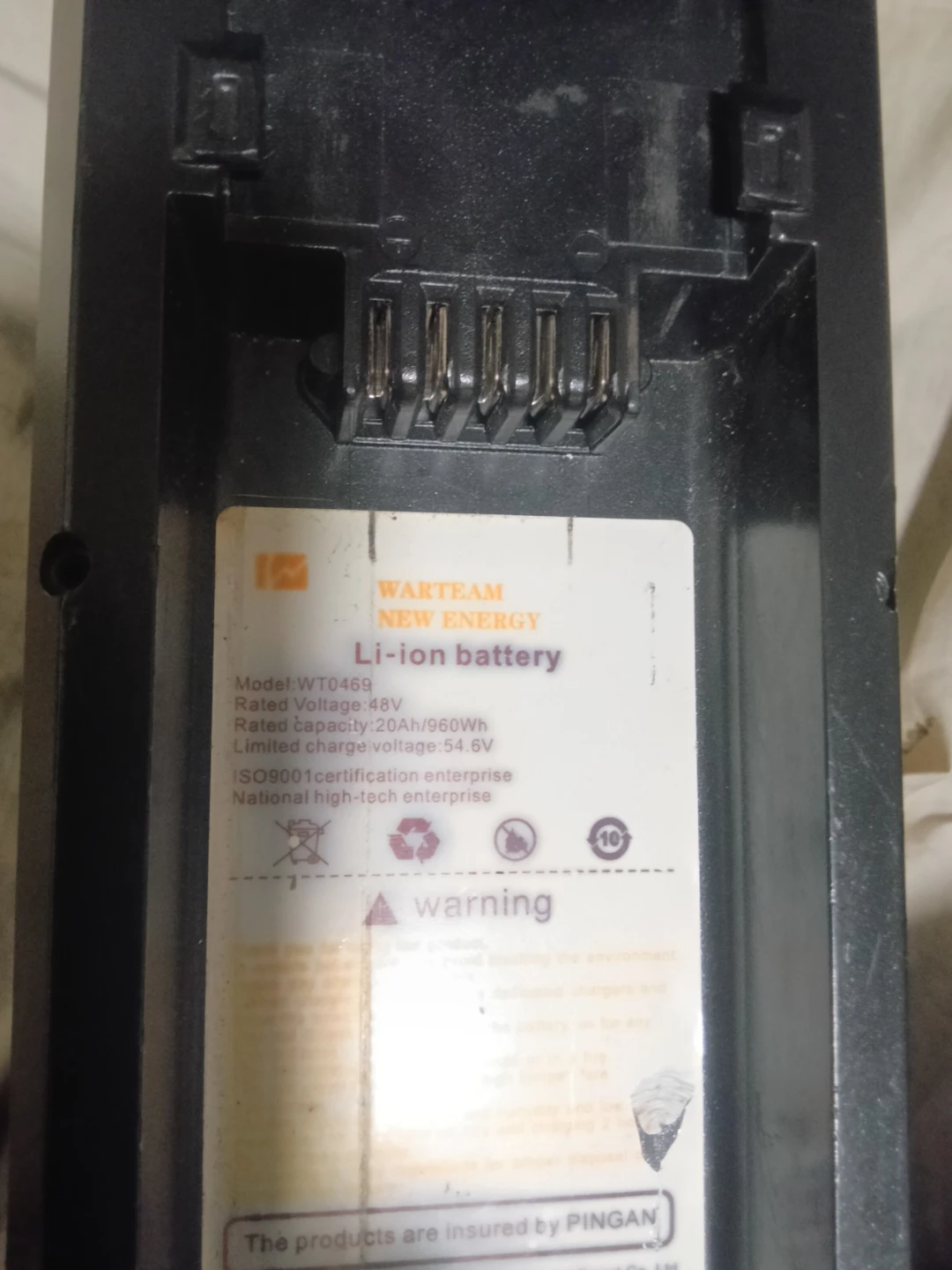 WARTEAM WT0469 Li-ion Battery 48V 20Ah - photo 5