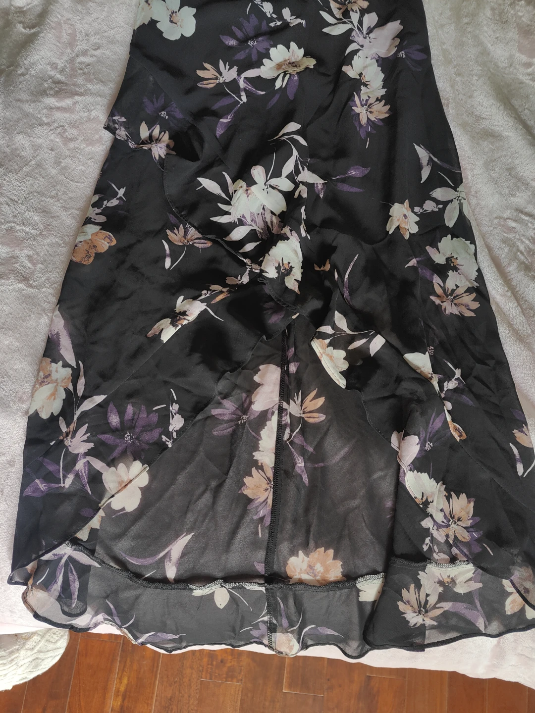 LE CHÂTEAU Black Floral Print Dress - XXS - photo 4