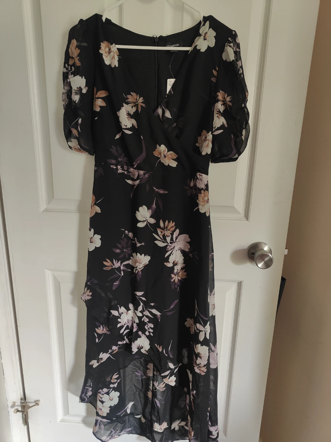 LE CHÂTEAU Black Floral Print Dress - XXS - photo 5