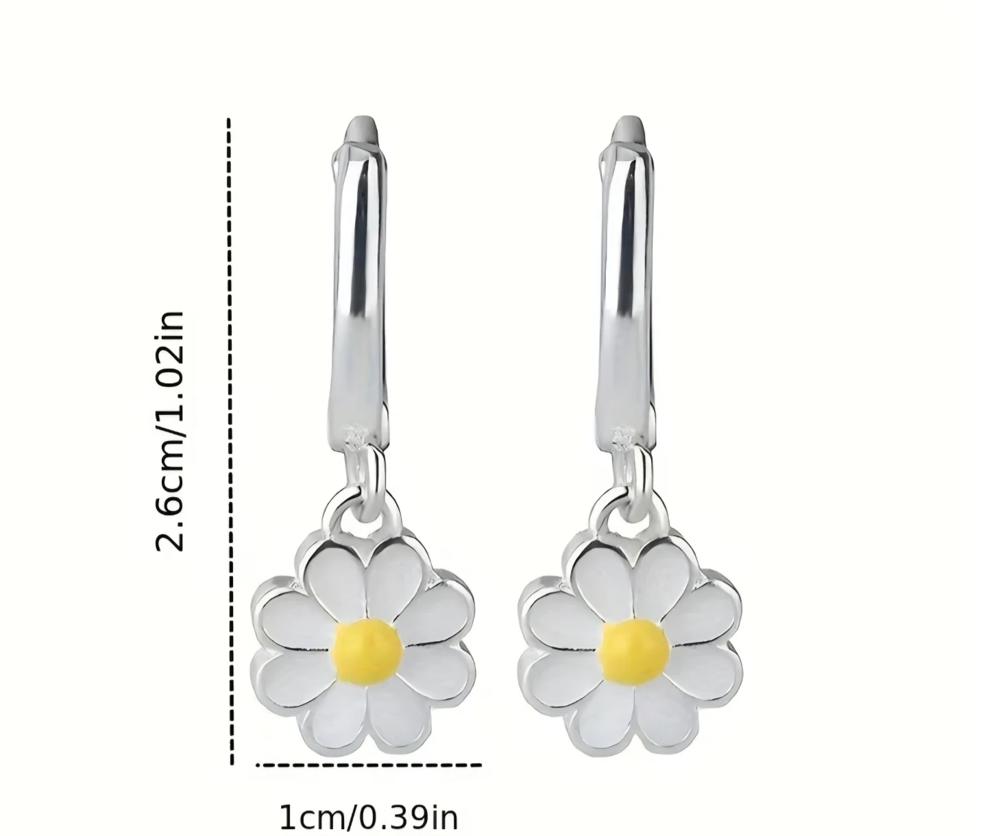 Cute Daisy Pendant Earrings - photo 3