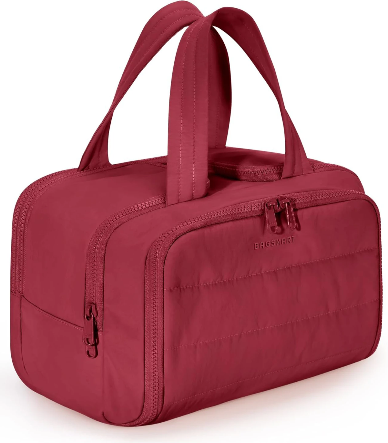BAGSMART Toiletry Bag Large Organizer Red