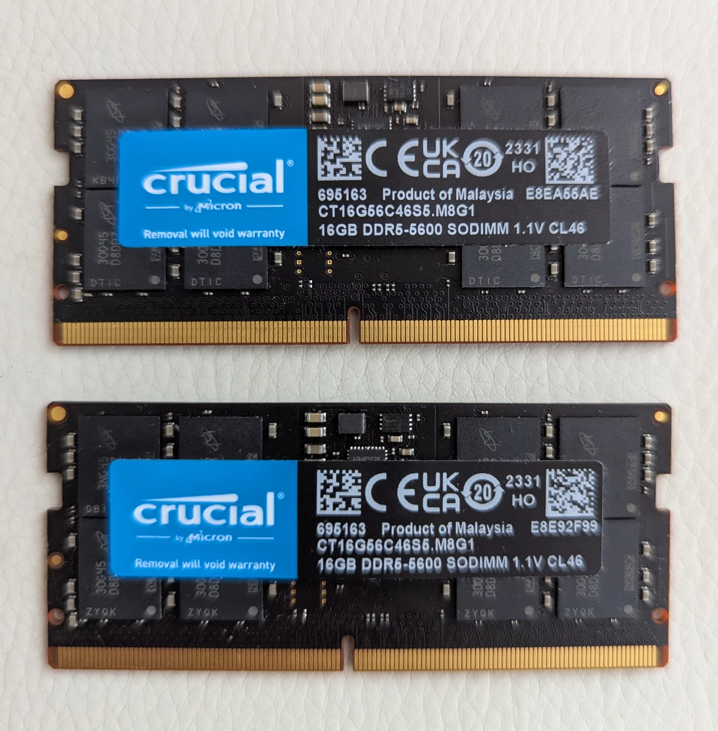 Crucial 32GB DDR5-5600 SODIMM 16gb*2 Set )