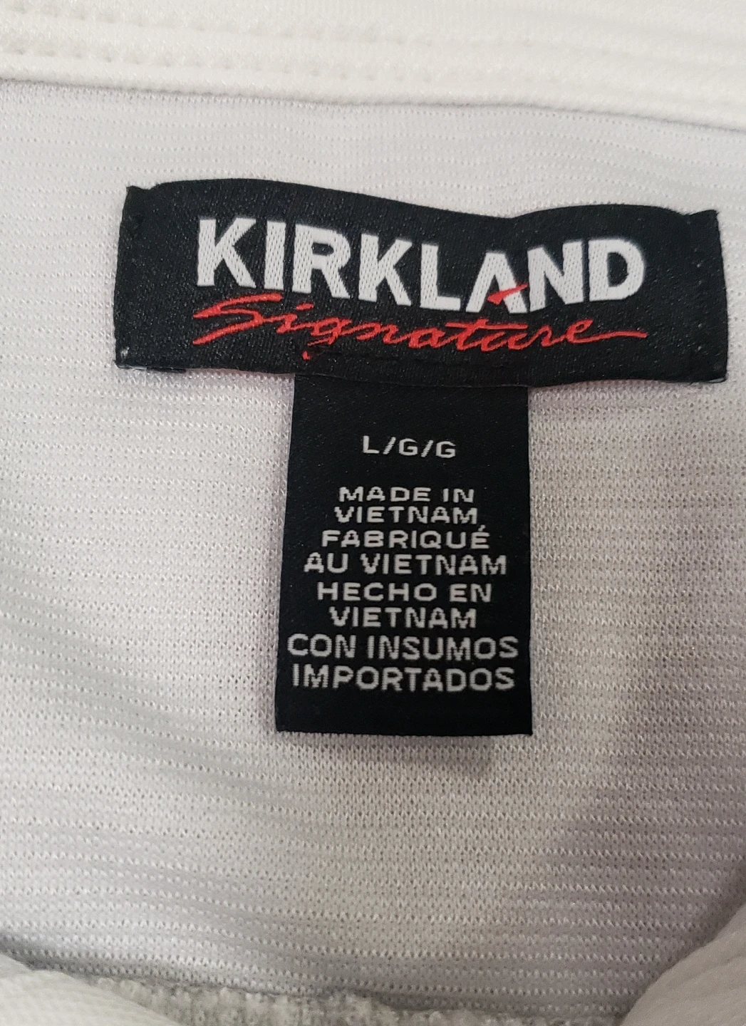 Brand new Kirkland Signature Mens Polo White Shirt - photo 3