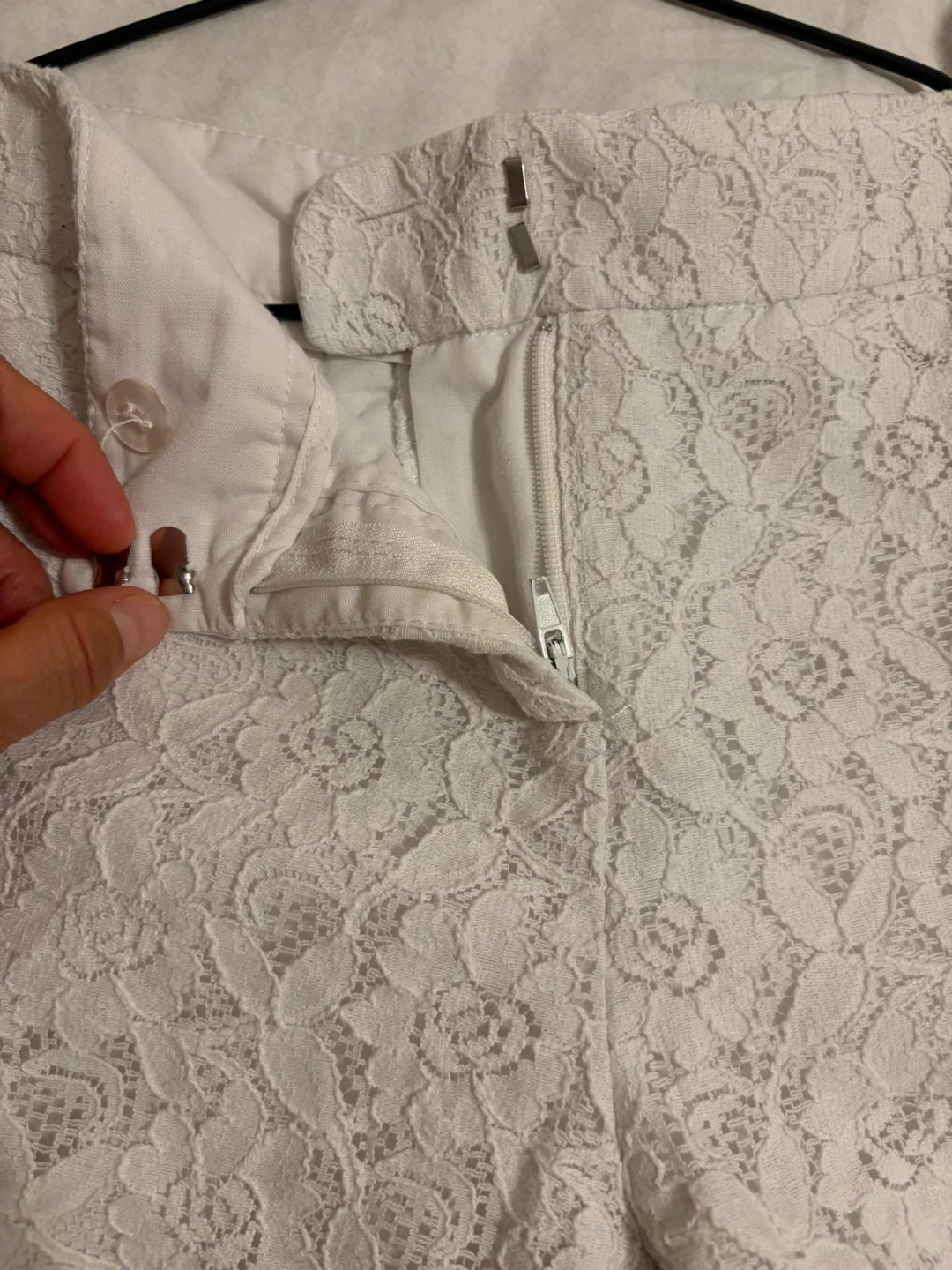 Lila Rose White Lace Shorts