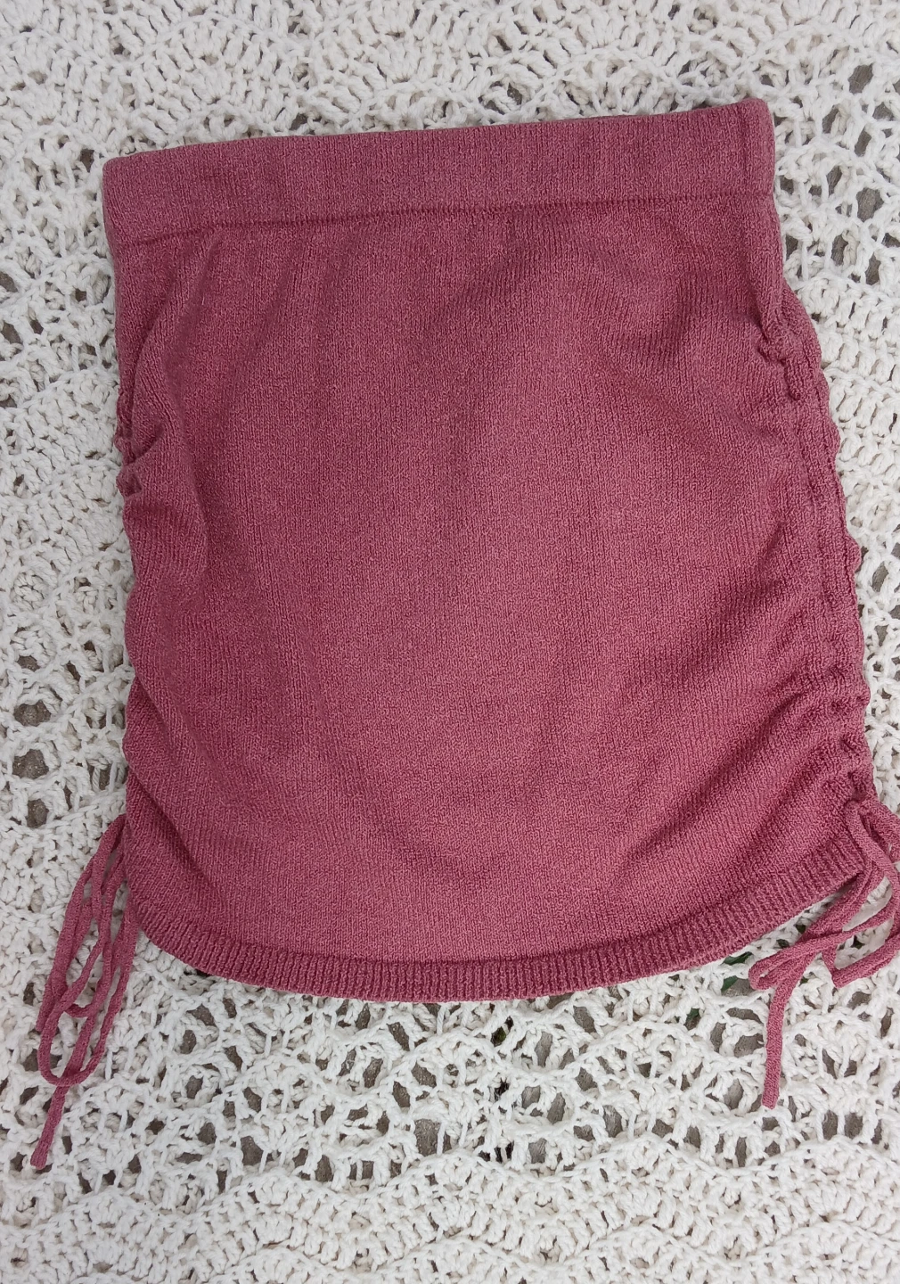 Ruched Tube Skirt - Rose Pink - photo 2