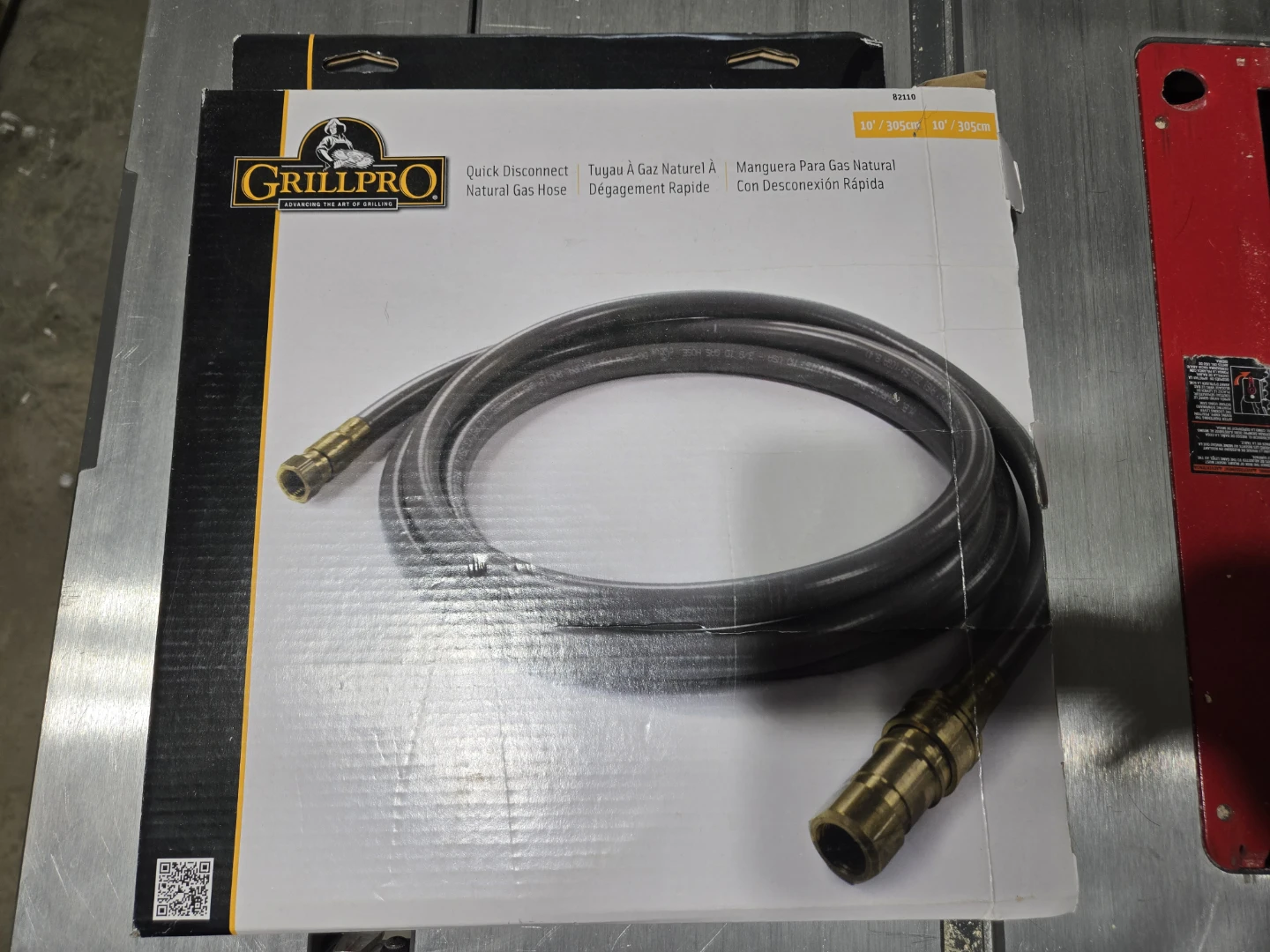 GrillPro Quick Disconnect Natural Gas Hose 10 ft